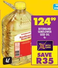 Ritebrand Sunflower Seed Oil 4L