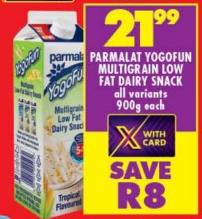 Parmalat Yogofun Multigrain Low Fat Dairy Snack 900g