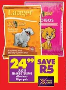 Laager TeaKidz Teabag, all variants 40 per pack