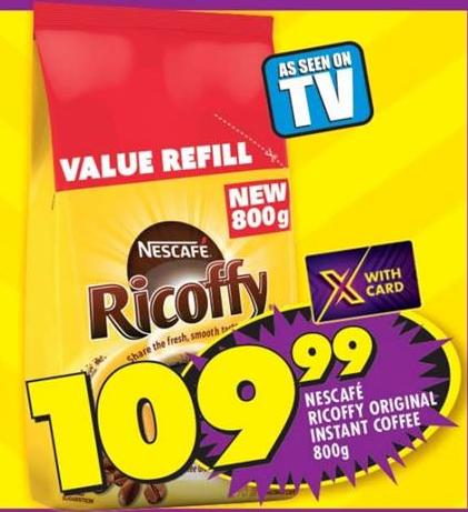 NESCAFÉ Ricoffy Original Instant Coffee 800g