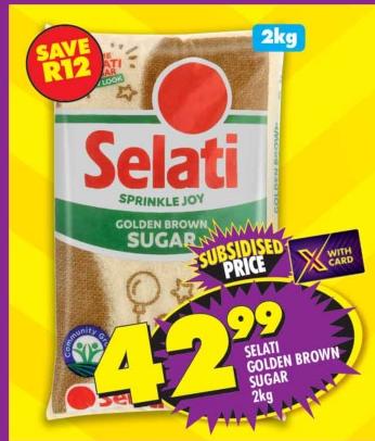 Selati Golden Brown Sugar 2kg