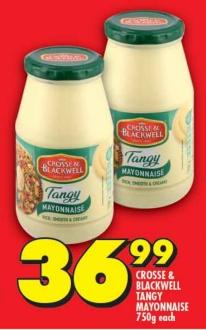 Crosse & Blackwell Tangy Mayonnaise 750g