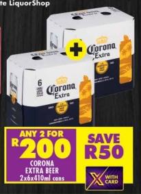 Corona Extra Beer 2x6x410ml cans