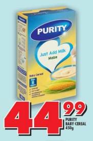 PURITY BABY CEREAL 450 g