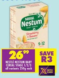 NESTLÉ NESTUM BABY CEREAL STAGE 1/2/3 all variants 250g each