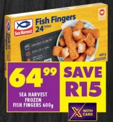 Sea Harvest Frozen Fish Fingers 24 Pieces