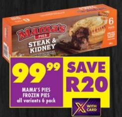 Mama's Pies Frozen Pies 6 pack All Variants