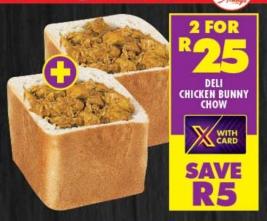 Deli Chicken Bunny Chow