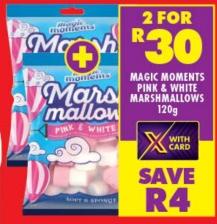 Magic Moments Pink & White Marshmallows 120g