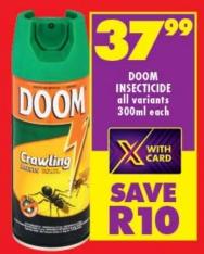 DOOM Insecticide all variants 300ml