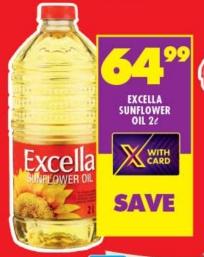 Excella Sunflower Oil 2L