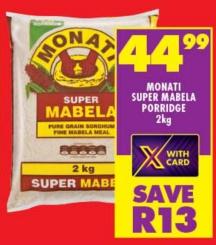 Monati Super Mabela Porridge 2kg