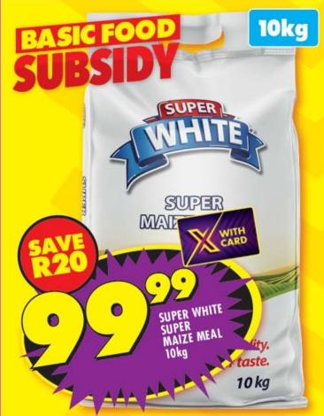 Super White Super Maize Meal 10kg