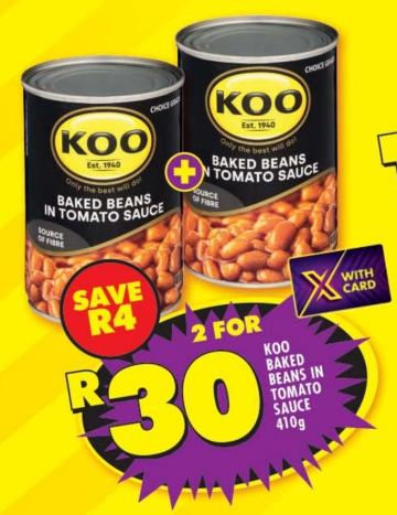 KOO Baked Beans in Tomato Sauce 410g