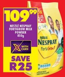 Nestlé Nespray Fortigrow Milk Powder 850g