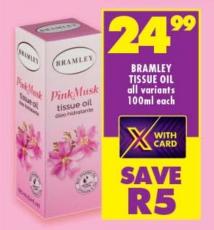 BRAMLEY Pink Musk Tissue Oil 100ml