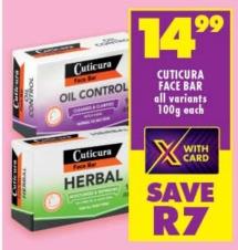 Cuticura Face Bar all variants 100g each