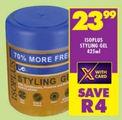 ISOPLUS STYLING GEL 425ml