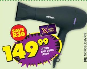 OTTIMO Hair Dryer 1400W