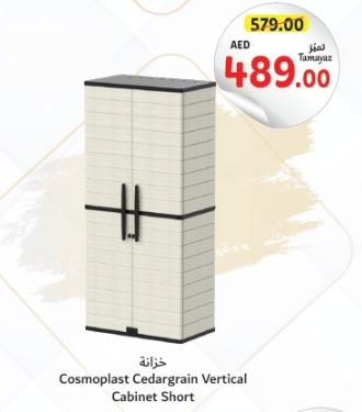 Cosmoplast Cedargrain Vertical Cabinet Short