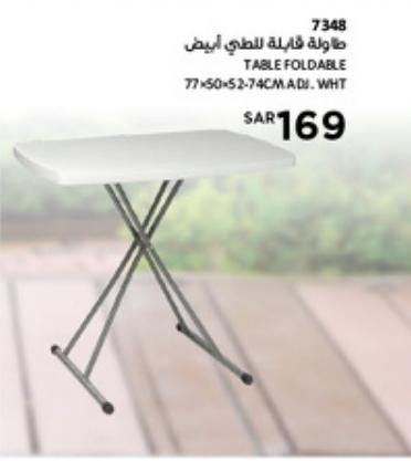 TABLE FOLDABLE WHITE