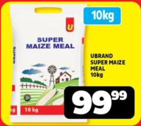 UBRAND SUPER MAIZE MEAL 10kg