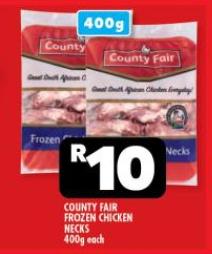 County Fair Frozen Chicken Necks 400g