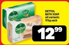 DETTOL BATH SOAP all variants 175g