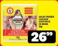 GOLDI FROZEN CHICKEN SOUP PACK IN BRINE 1kg