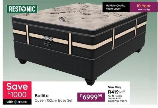 Restonic Ballito Queen Base Set