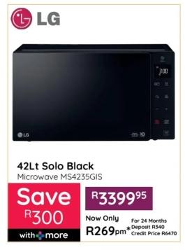 42Lt Solo Black Microwave MS4235GIS