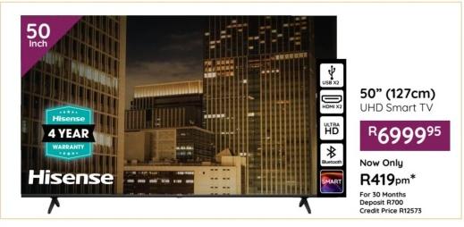 50" (127cm) UHD Smart TV