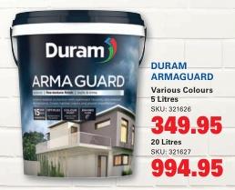 Duram ArmaGuard Various Colours 20ltr 