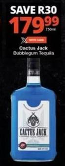 Cactus Jack Bubblegum Tequila 750ml