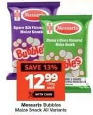 Messaris Bubbles Maize Snack All Variants 100g