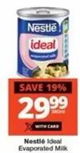 Nestle Ideal Evaporated Milk 380ml