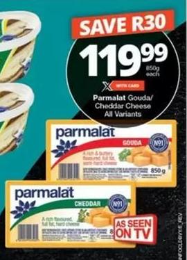 Parmalat Gouda/Cheddar Cheese All Variants 850g 