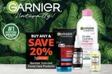 Garnier Selected Facial Care Products 