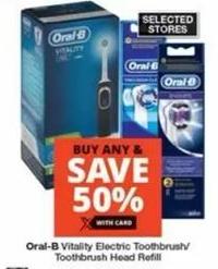 Oral-B Vitality Electric Toothbrush/ Toothbrush Head Refill