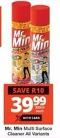 Mr. Min Multi Surface Cleaner All Variants 300ml