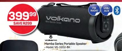 Volkano Mamba Series Portable Speaker Model VK-3202-BK