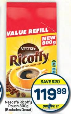 Nescafé Ricoffy Pouch 800g (Excludes Decaf)