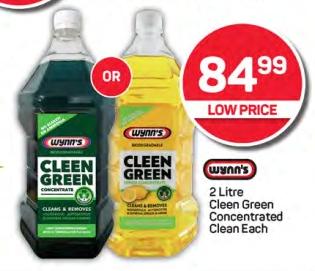 Wynn's Cleen Green Concentrated Clean 2 Litre Each