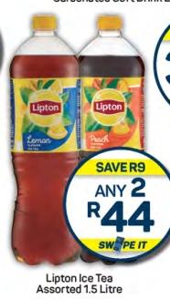 Lipton Ice Tea Assorted 1.5 Litre Any 2