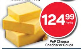 PnP Cheese Cheddar or Gouda 1kg