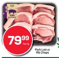 Pnp Pork Loin or Rib Chops 1kg