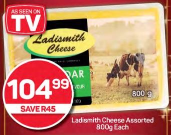 Ladismith Cheese Assorted 800g Each