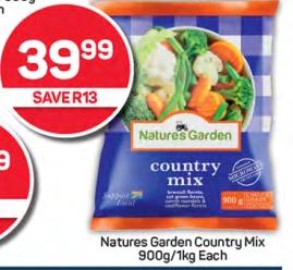 Natures Garden Country Mix 900g/1kg Each