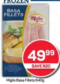 Miglio Basa Fillets 640g