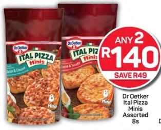 Any 2 Dr Oetker Ital Pizza Minis Assorted 8s